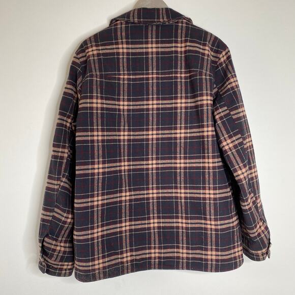 LEVIS Men’s Plaid Flannel Shacket Zip Snap Closure Lined Size Medium - Picture 10 of 11